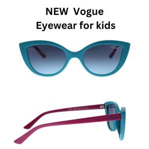 New Vogue Eyewear Junior  Green Plastic Sunglasses
